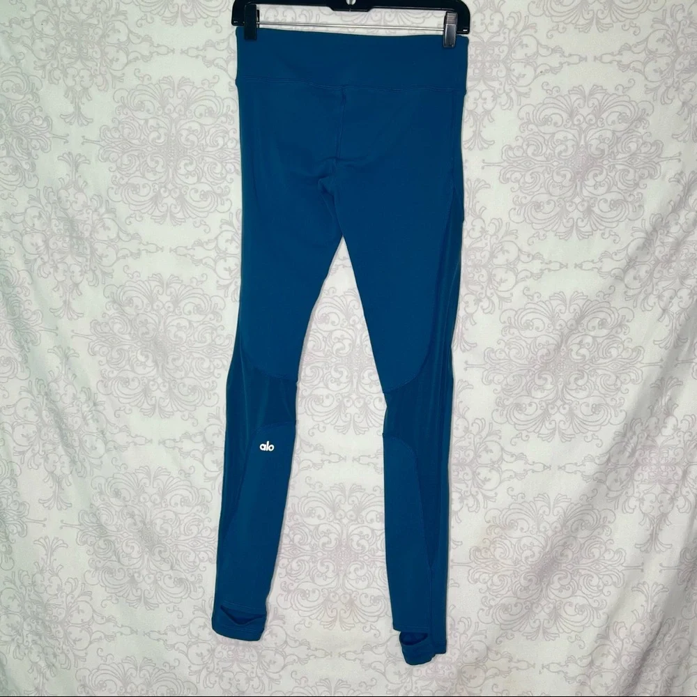 ALO Yoga Women’s Small Coast Stirrup Mesh Full Length Leggings Size Small